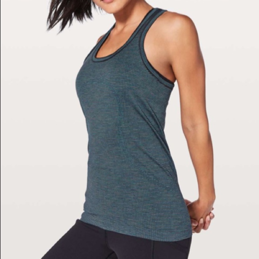 Lululemon swiftly tech tank size 2 dark maritime